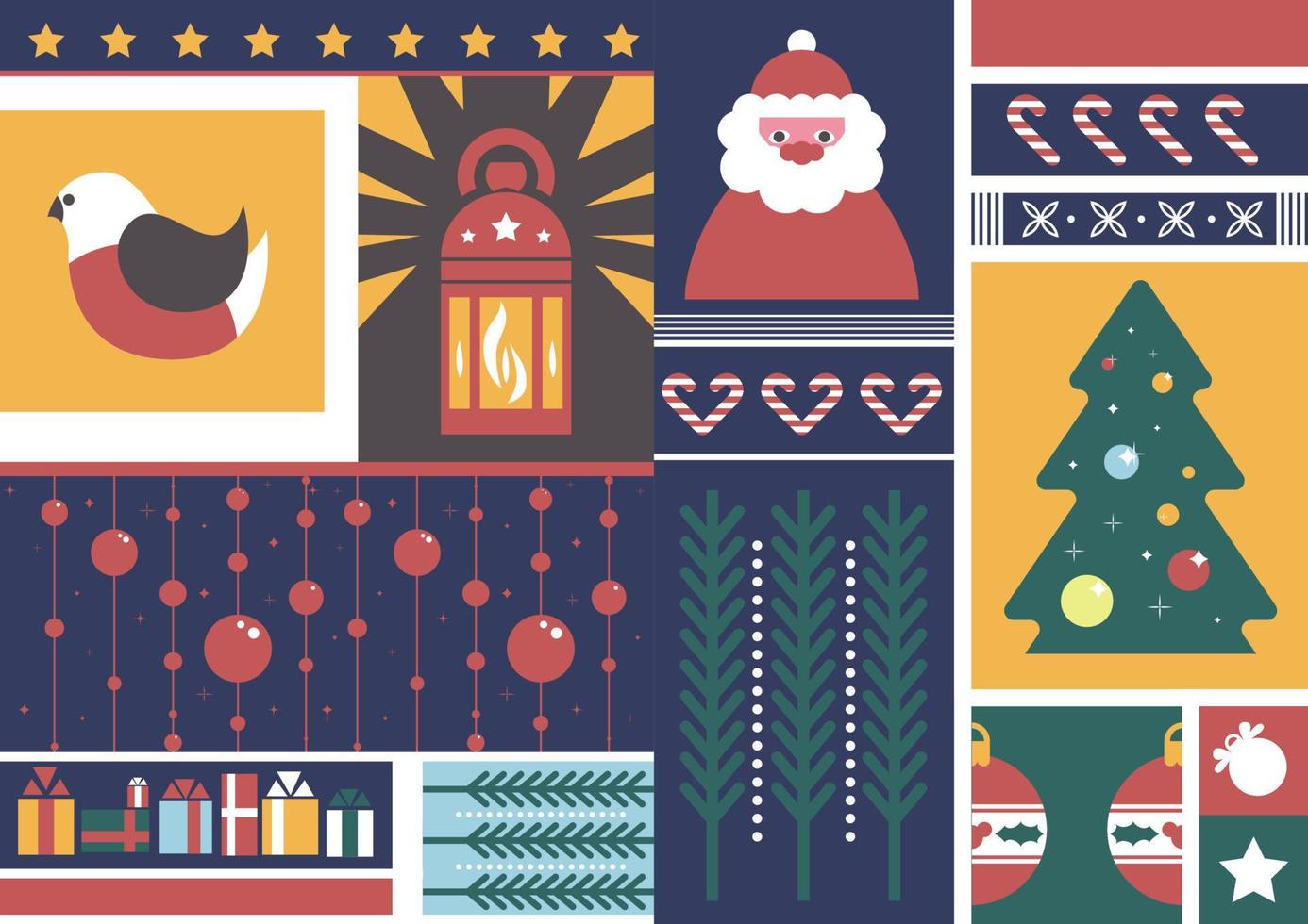 Kerstmis en nieuw jaar, Kerstmis vakantie viering vector