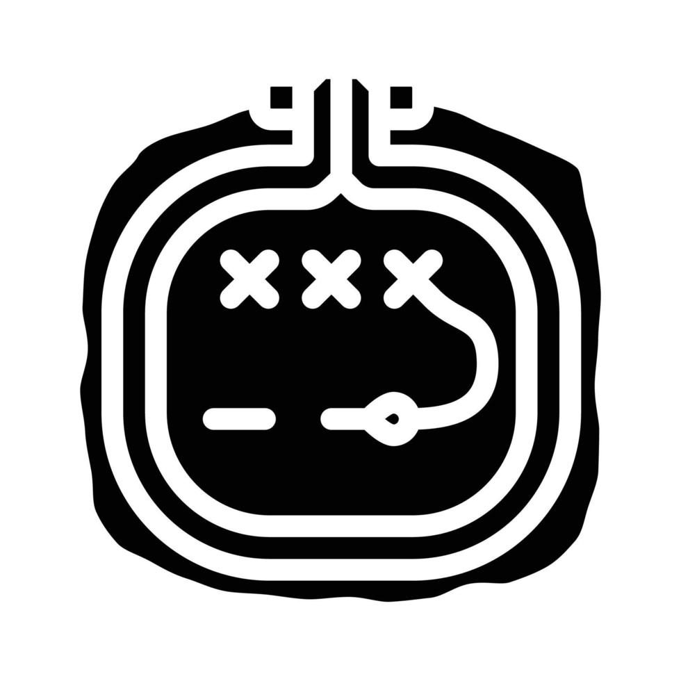 borduurwerk ambacht werk glyph icoon vector illustratie