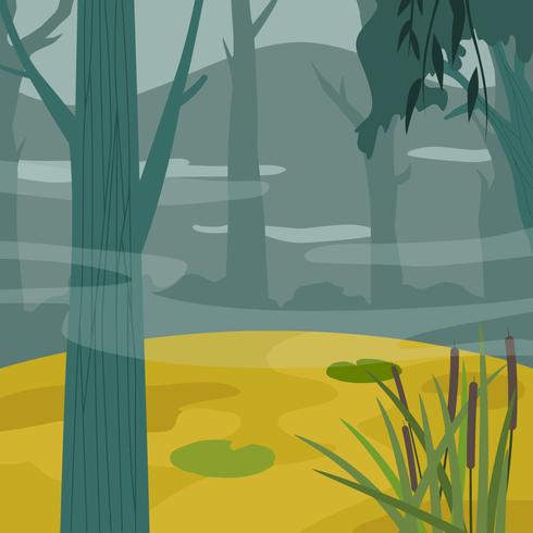 Bayou vectorillustratie vector