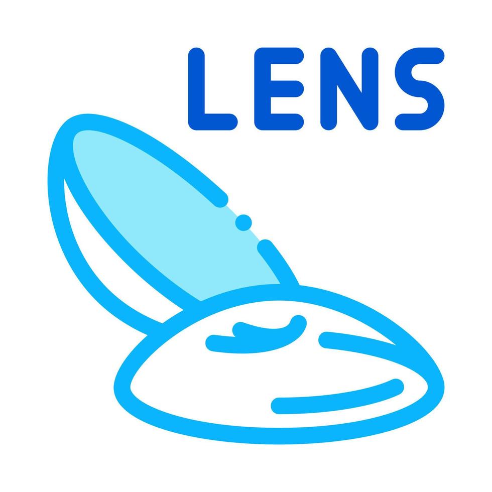 contact lenzen icoon vector schets illustratie