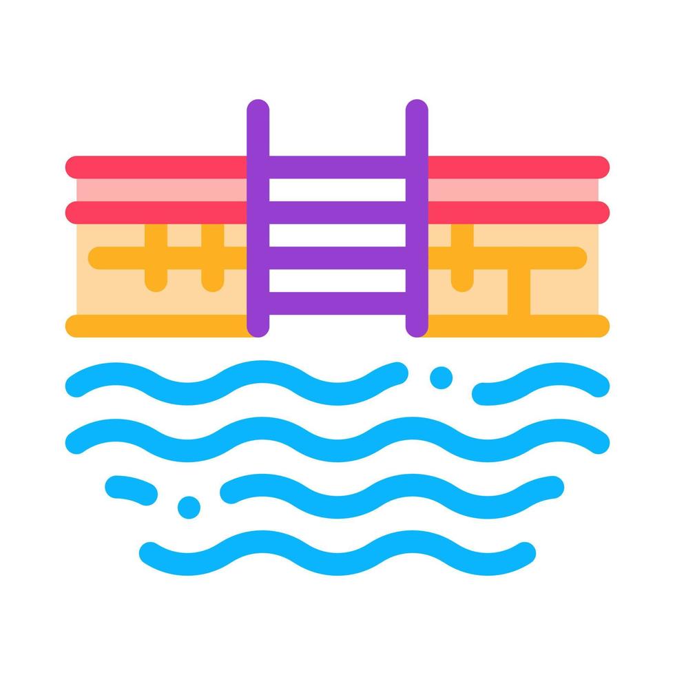 water zwembad icoon vector schets illustratie