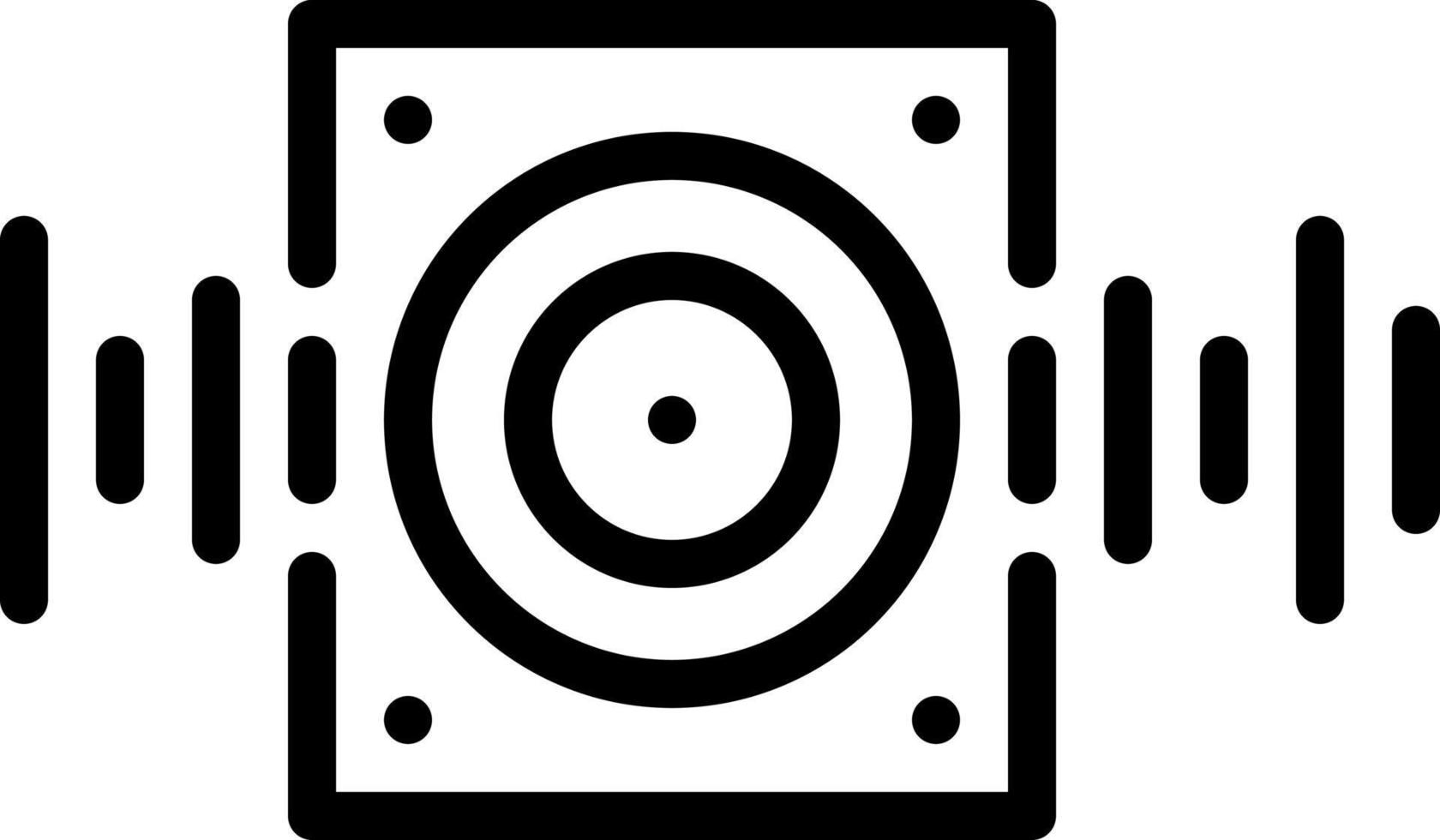 lijn pictogram voor audio vector