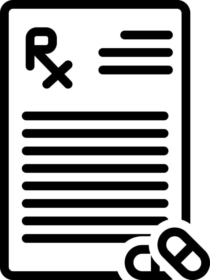 lijn icoon voor rx vector