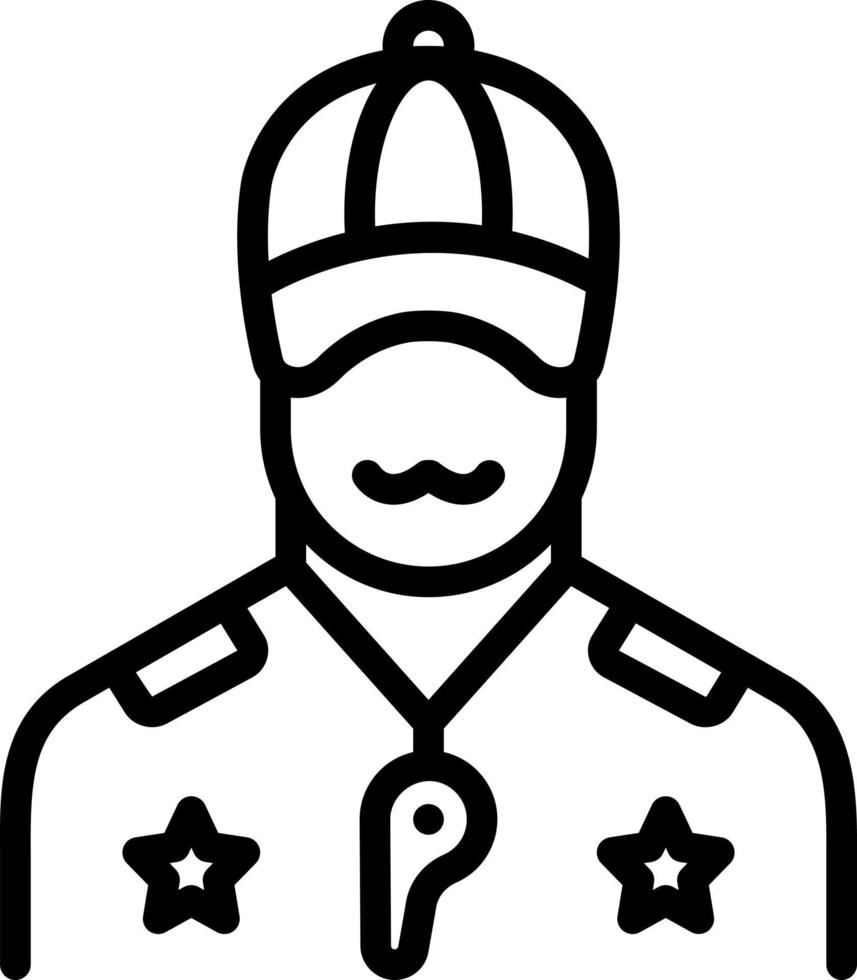 lijnpictogram voor coach vector