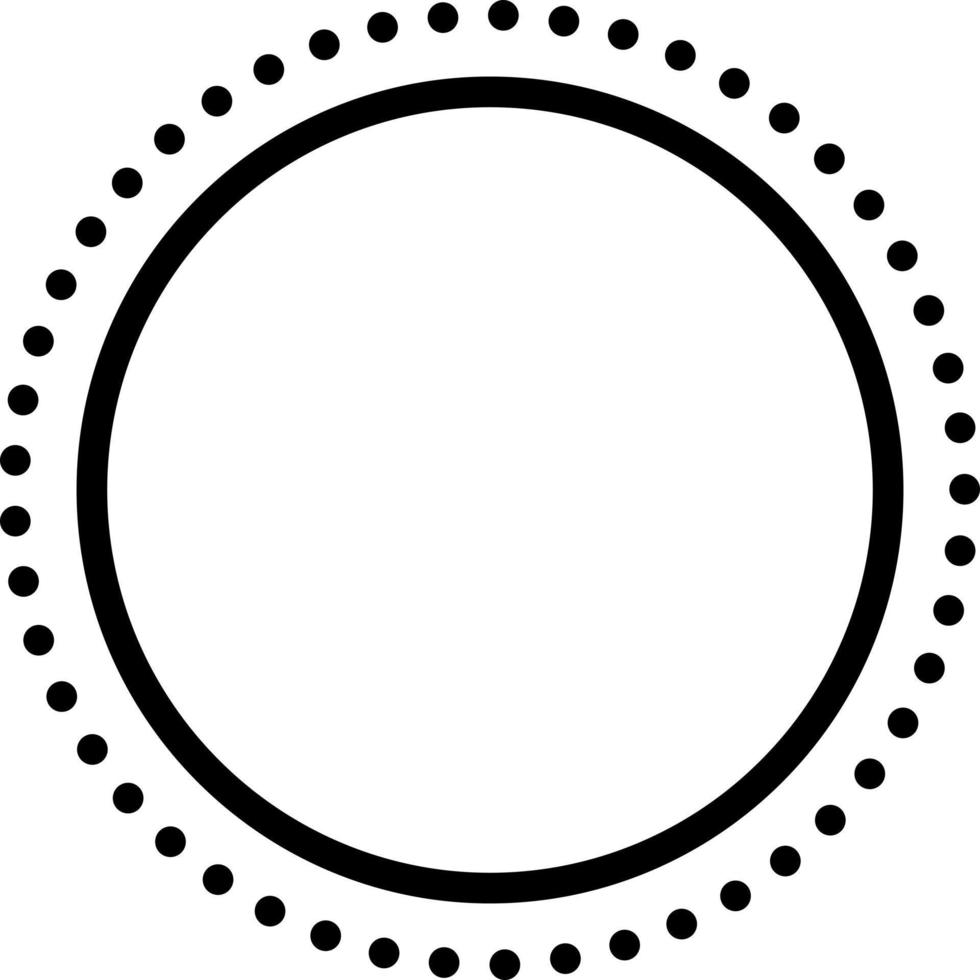 lijn icoon voor cirkel vector