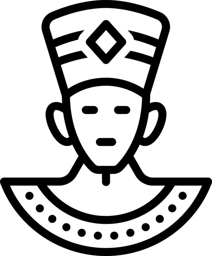 lijnpictogram voor Egyptisch vector