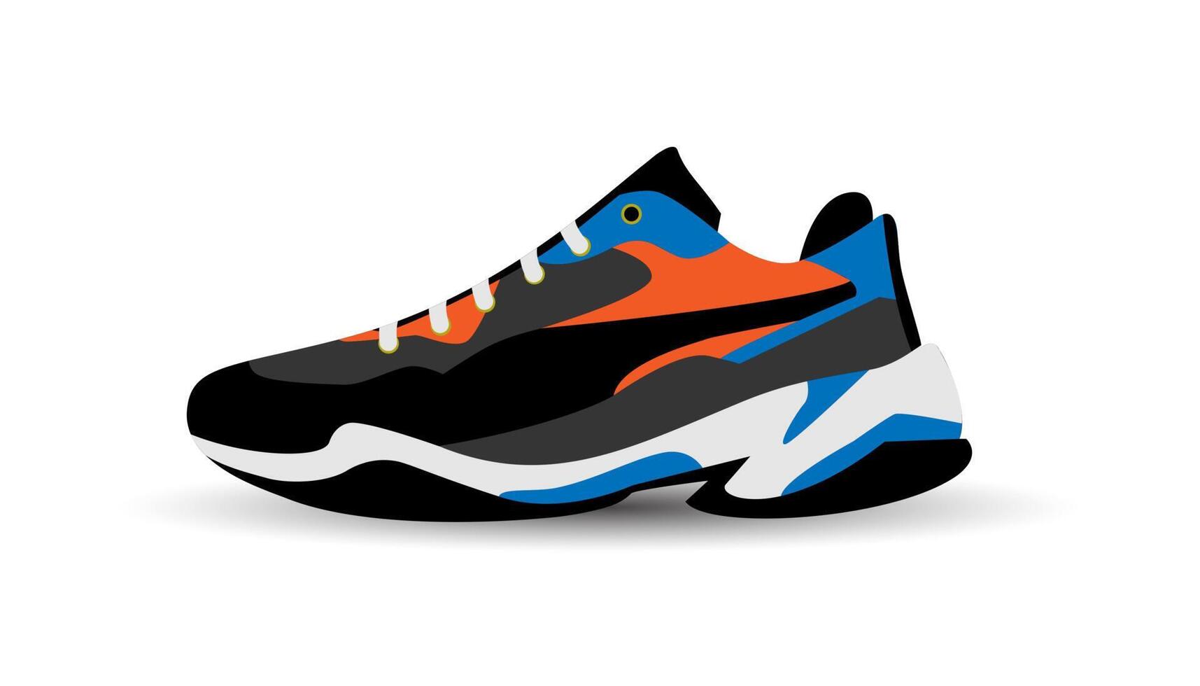 schoen vector. koel en modern sportschoenen. sport- schoenen met modern patronen. vector