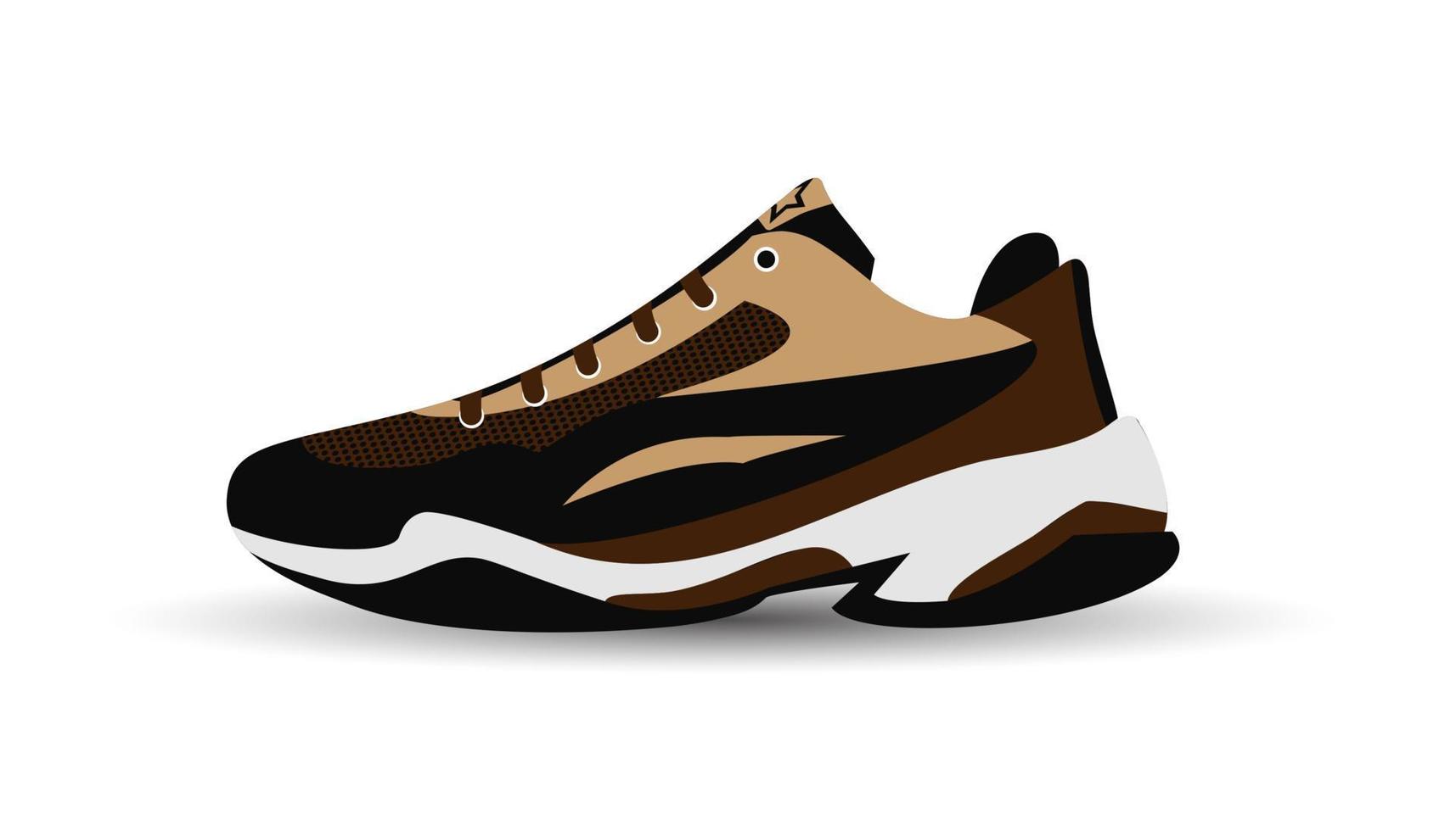 sportschoenen. sport schoenen. koel stijl met modern patroon. vector illustratie