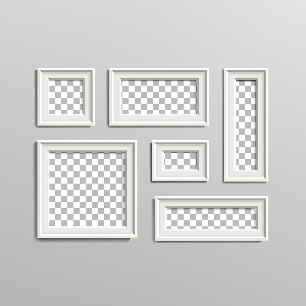 blanco afbeelding kader sjabloon samenstelling reeks vector illustratie