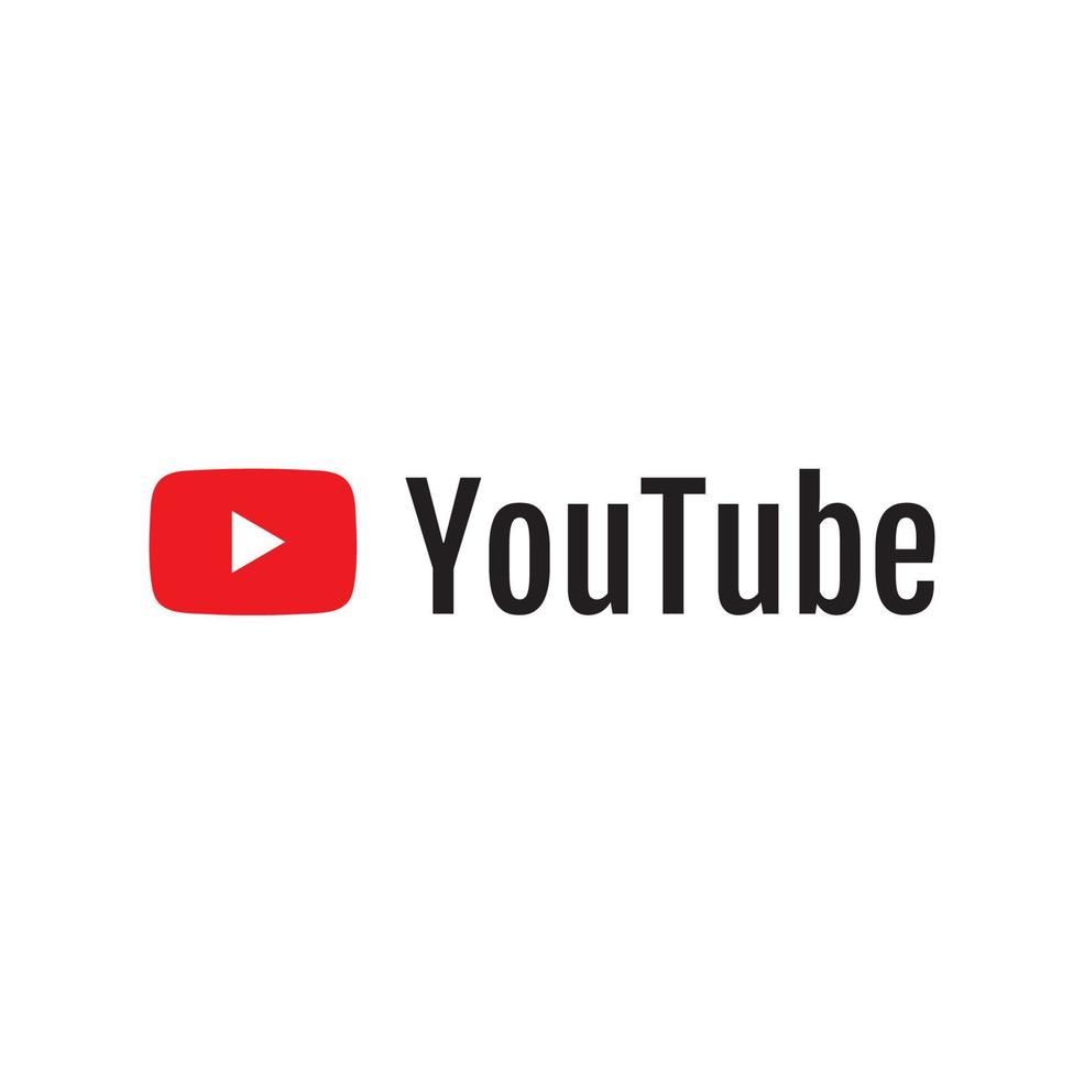 youtube logo verzameling met vlak ontwerp vector