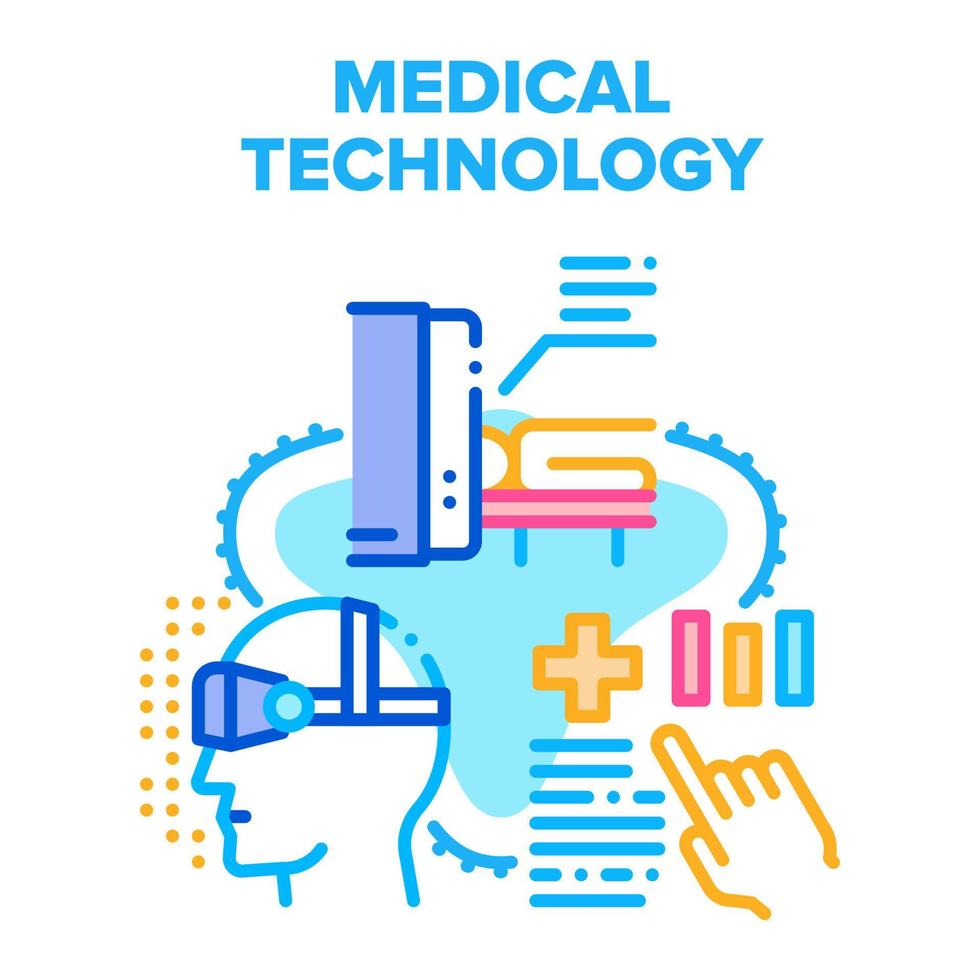 medisch technologie ziekenhuis vector concept kleur