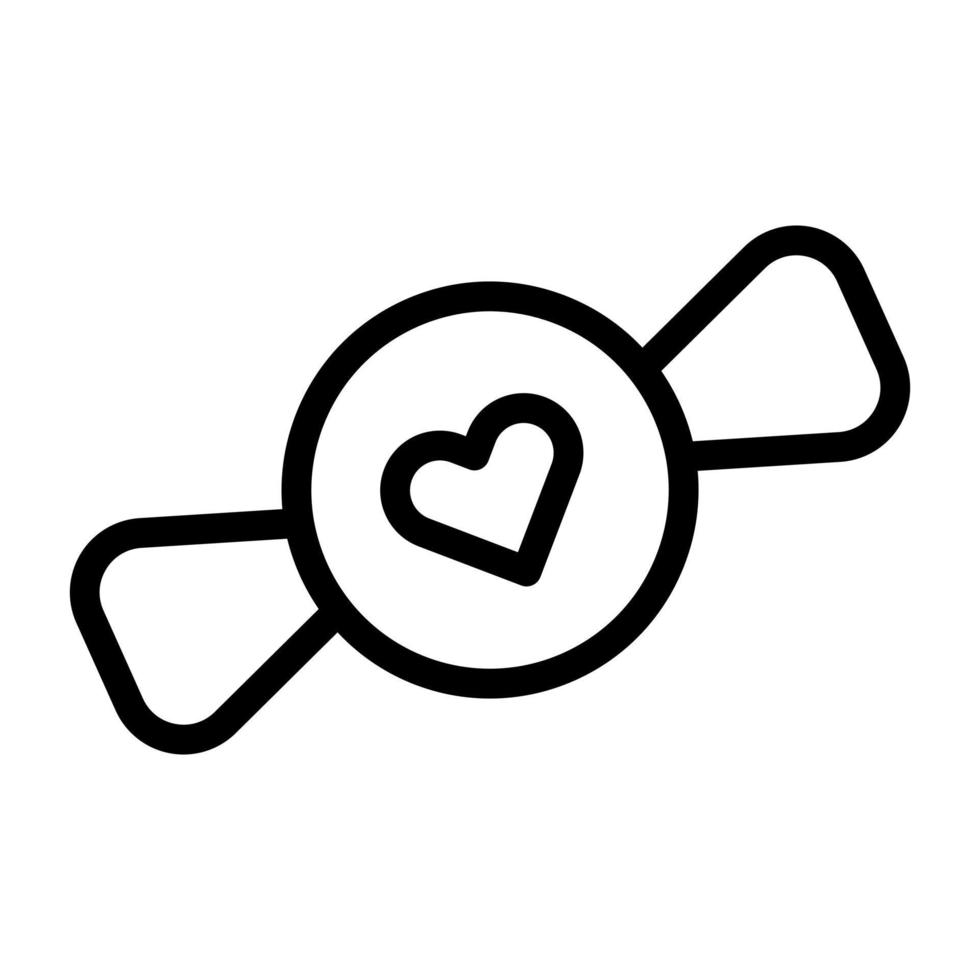 snoep Valentijn icoon schets stijl illustratie vector en logo icoon perfect.
