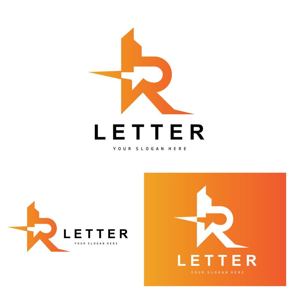 r brief logo, vector alfabet symbool, ontwerp voor merk logos met eerste brief