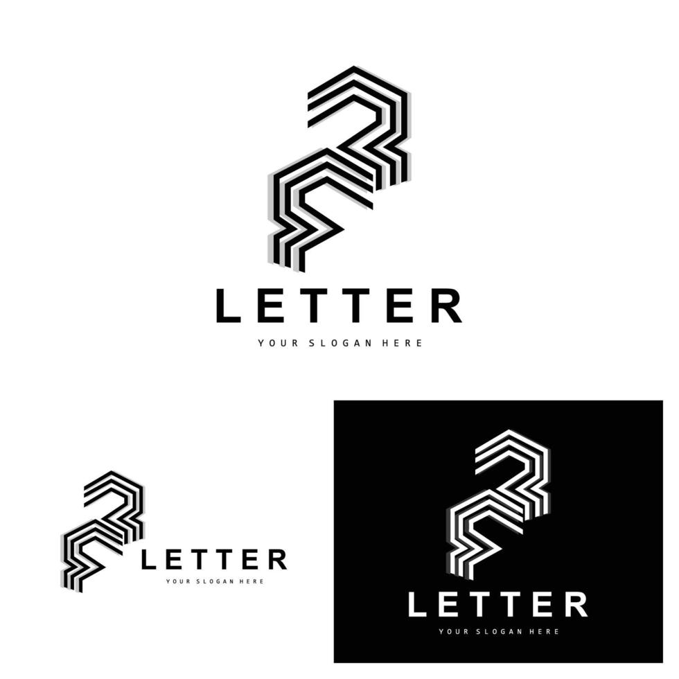 r brief logo, vector alfabet symbool, ontwerp voor merk logos met eerste brief