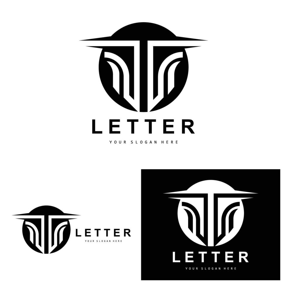 t brief logo, modern brief stijl vector, ontwerp geschikt voor Product merken met t brief vector