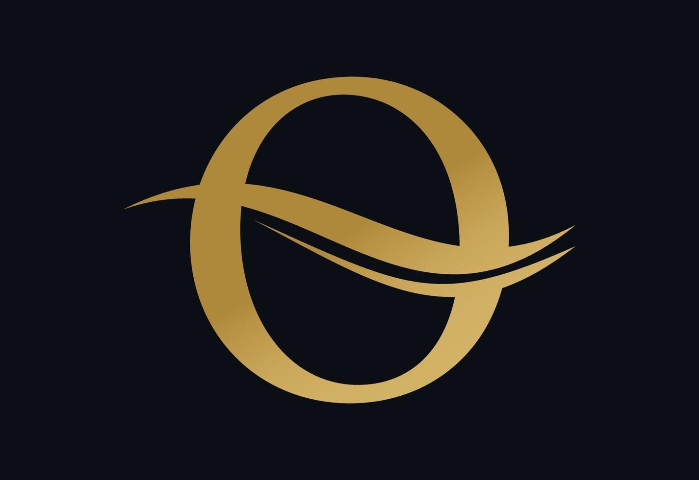 brief O logo ontwerp sjabloon, vector illustratie