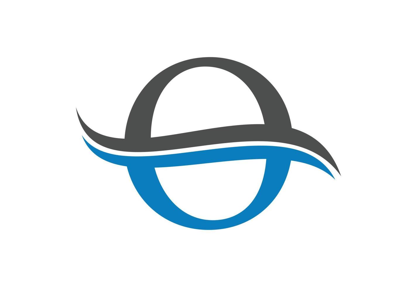 brief O logo ontwerp sjabloon, vector illustratie