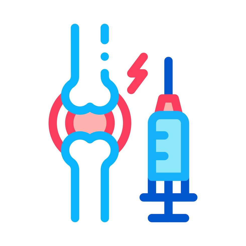 preventief injectie voor artritis icoon vector schets illustratie