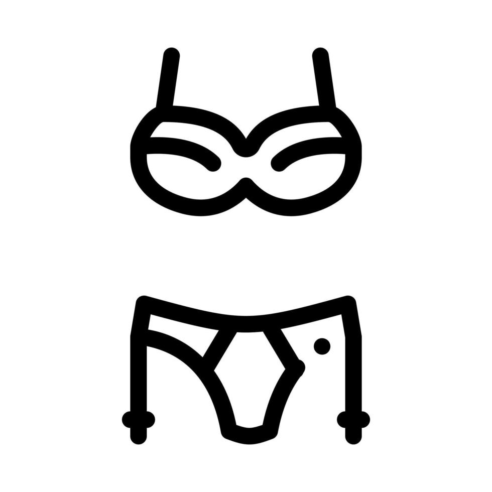 sexy ondergoed icoon vector schets illustratie