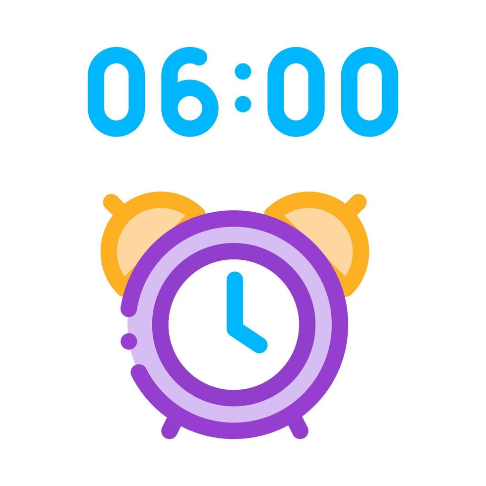 alarm klok tijd icoon schets illustratie vector