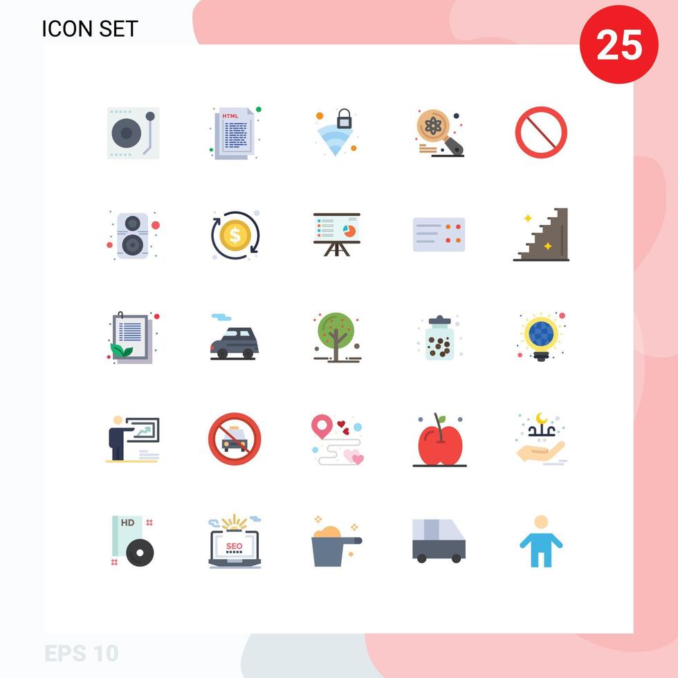 reeks van 25 modern ui pictogrammen symbolen tekens voor zoeken imac web onderzoeken Wifi bewerkbare vector ontwerp elementen