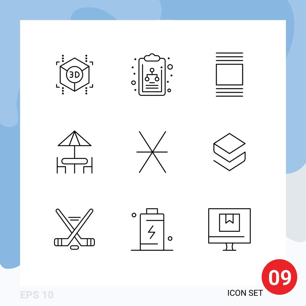 schets pak van 9 universeel symbolen van stratis munt visie Romeins tafel bewerkbare vector ontwerp elementen