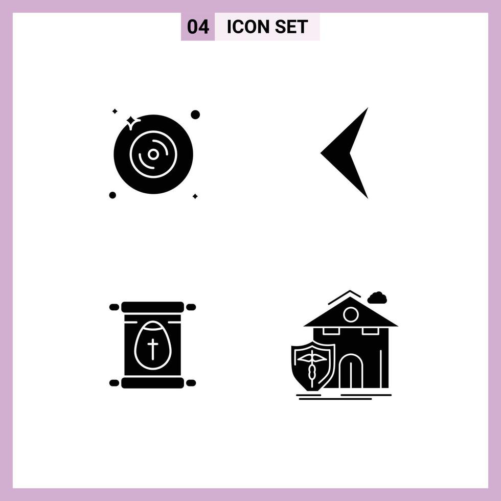 reeks van modern ui pictogrammen symbolen tekens voor schijf rol muziek- DVD teken verzekering bewerkbare vector ontwerp elementen