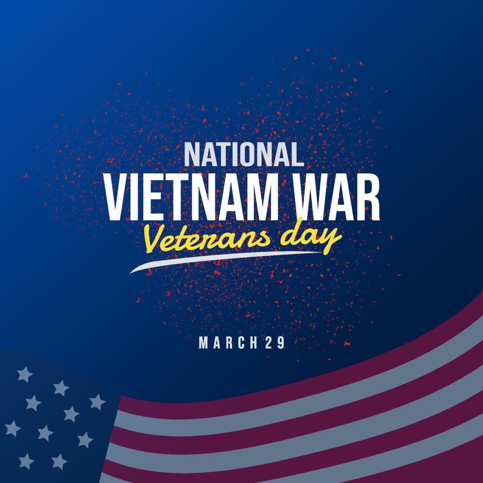 29e maart, gelukkig Vietnam oorlog veteranen dag vector