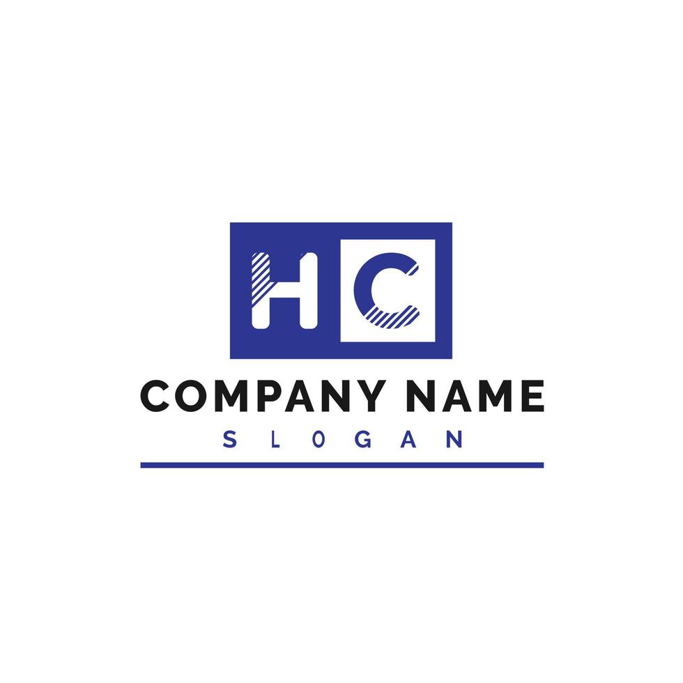 hc brief logo ontwerp vector