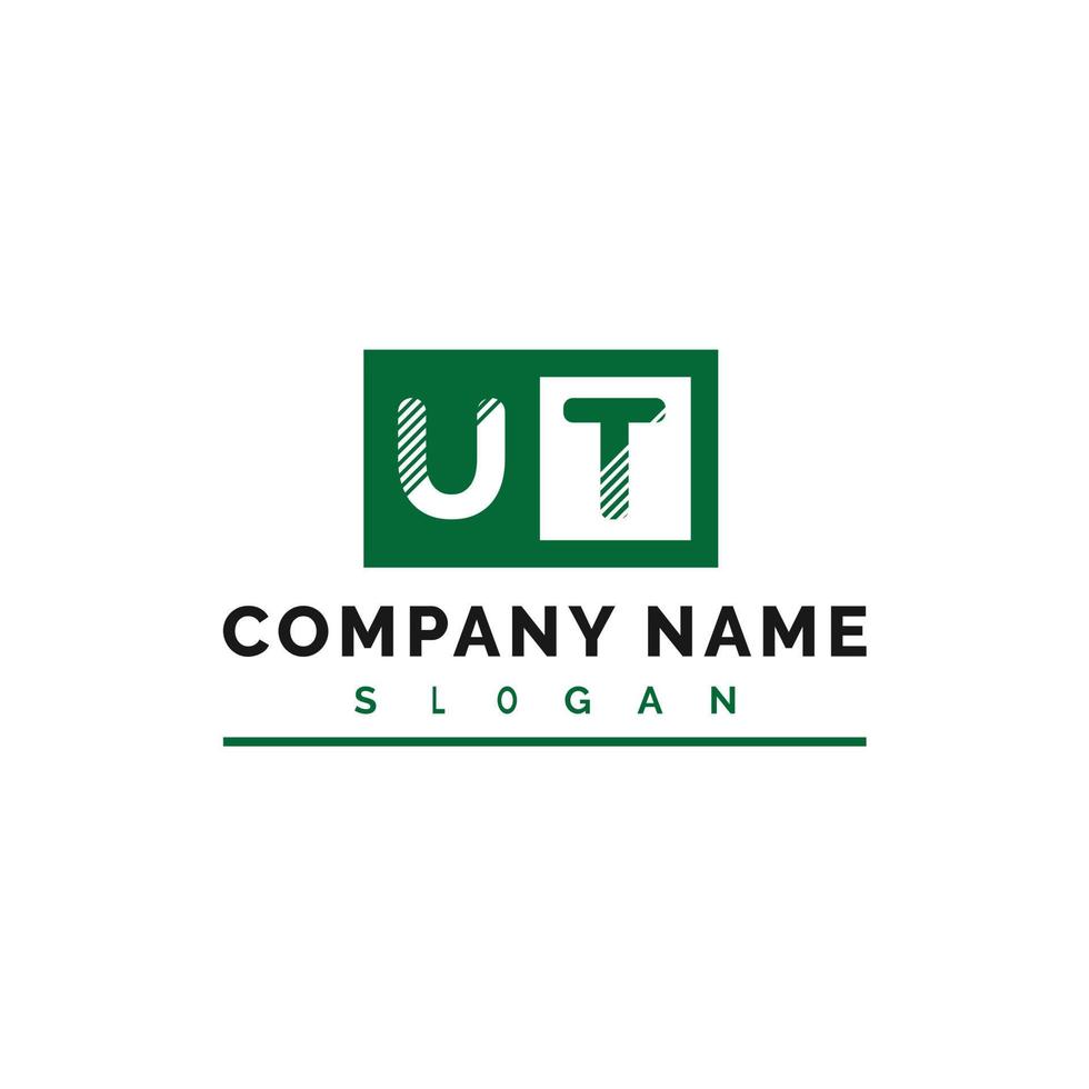 ut brief logo ontwerp vector