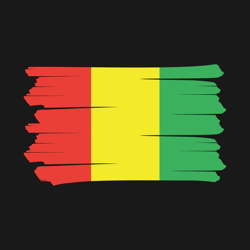 guinese vlag borstel vector