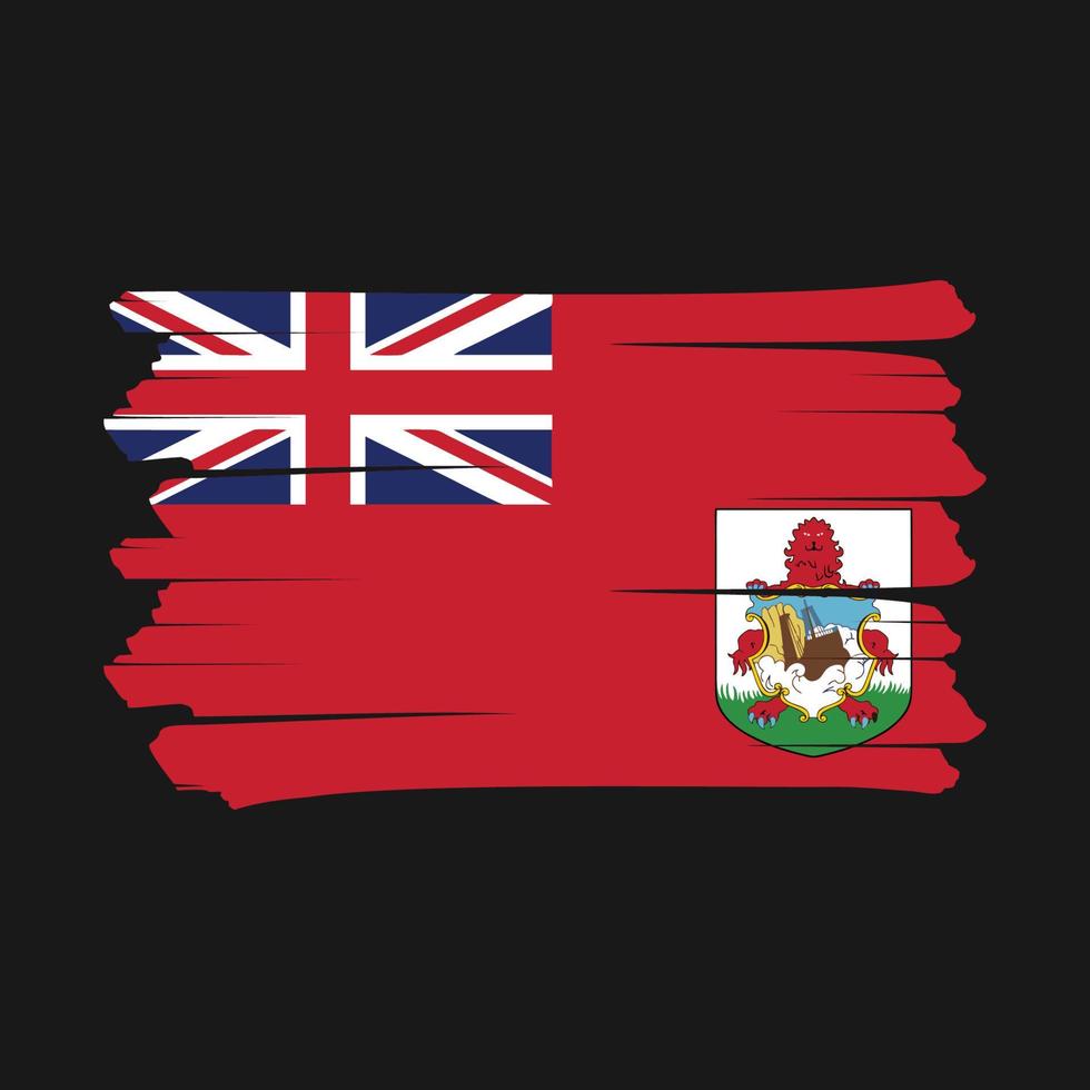 bermuda vlag borstel vector