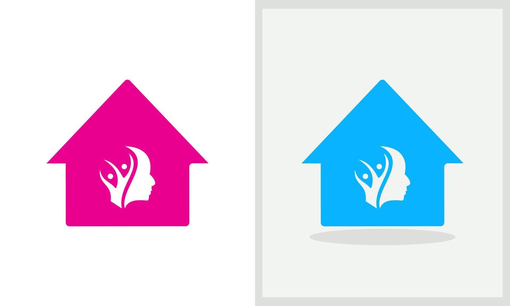 liefdadigheid huis logo ontwerp. huis logo met liefdadigheid concept vector. liefdadigheid en huis logo ontwerp vector
