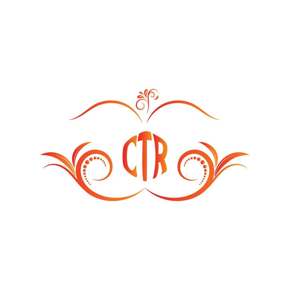 ctr brief logo ontwerp, ctr vector logo, ctr met vorm geven aan, ctr sjabloon met bij elkaar passen kleur, ctr logo gemakkelijk, elegant, ctr luxueus logo, ctr vector pro, ctr typografie,