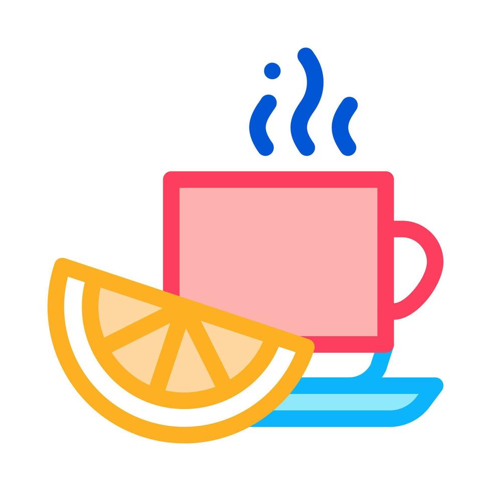 citroen thee kop icoon vector schets illustratie