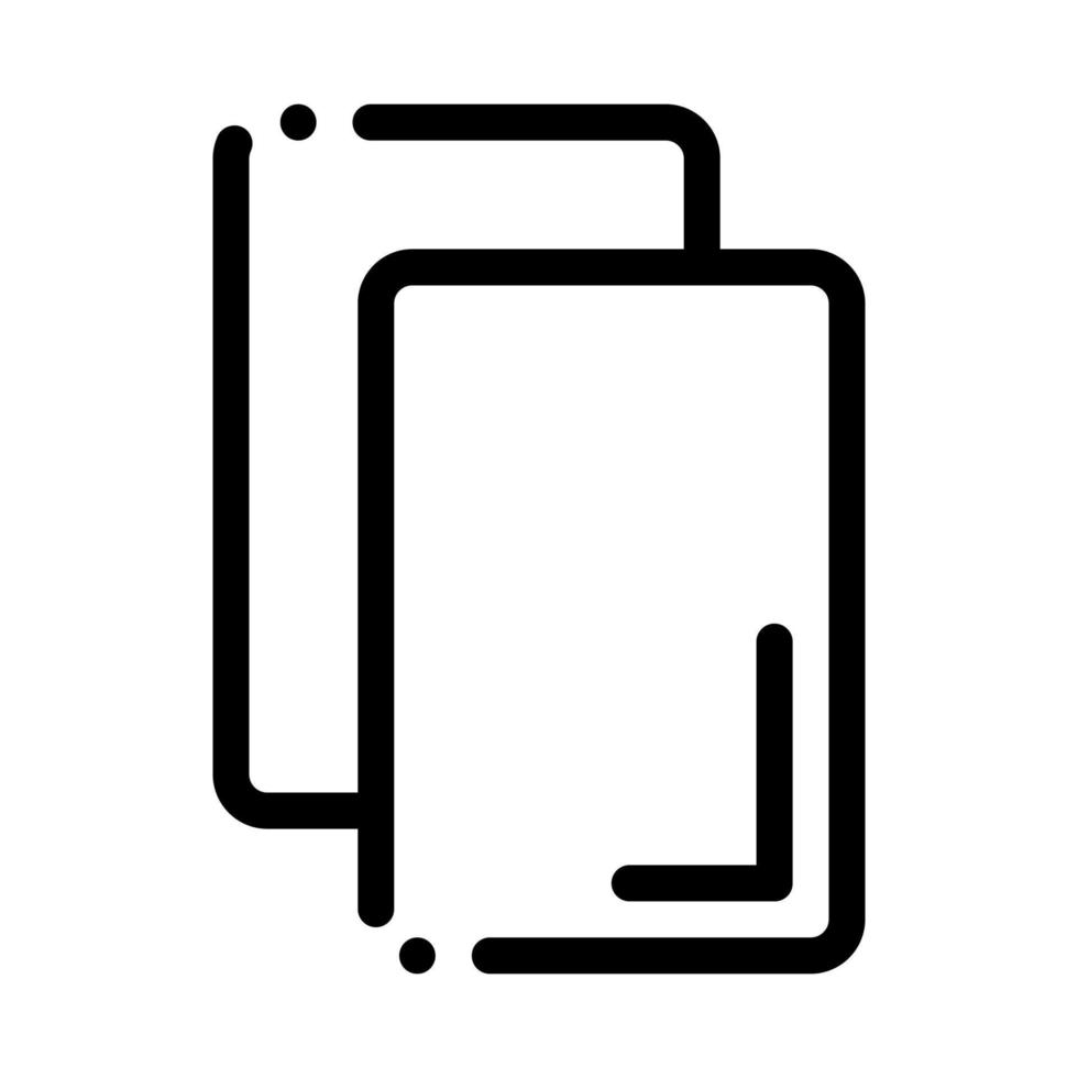 kaarten merk op of verwijderen icoon schets illustratie vector