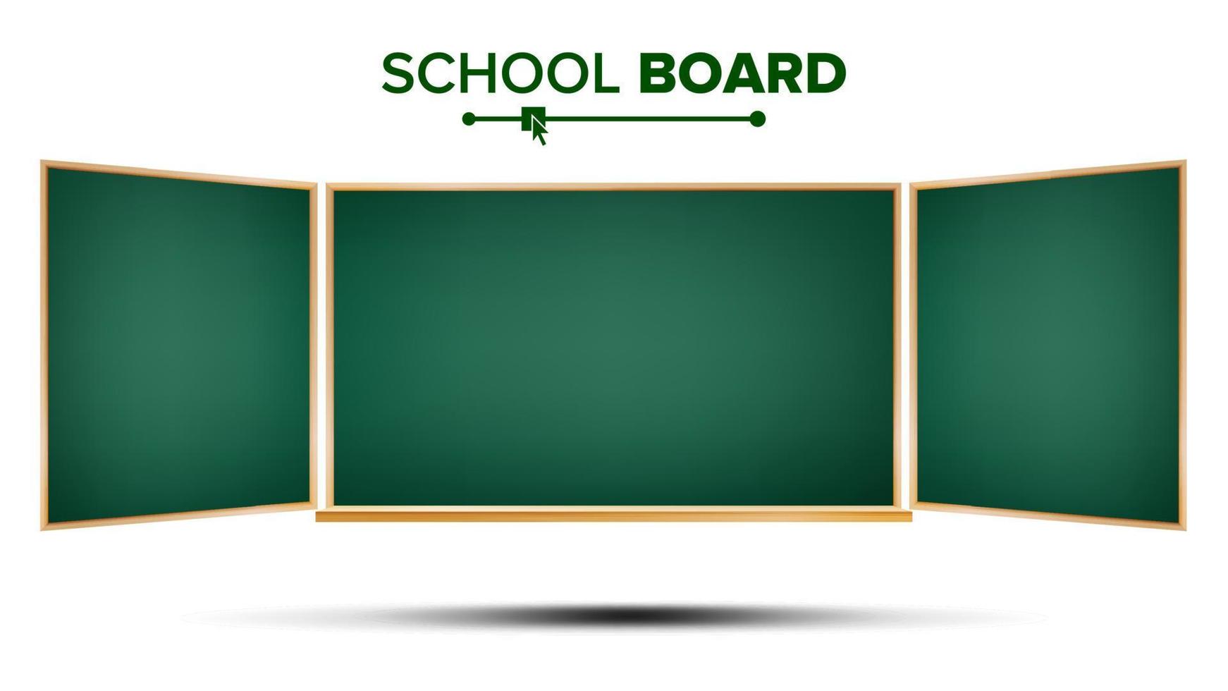 groen schoolbord vector. klassiek leeg studie schoolbord blanco. geïsoleerd illustratie vector