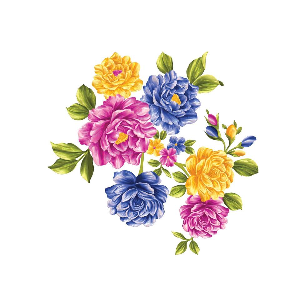 bloem illustratie, decoratief bloemen ontwerp, botanisch illustratie, vector bloem ontwerp, bloem waterverf boeket achtergrond ,veelkleurig bloem achtergrond sjabloon