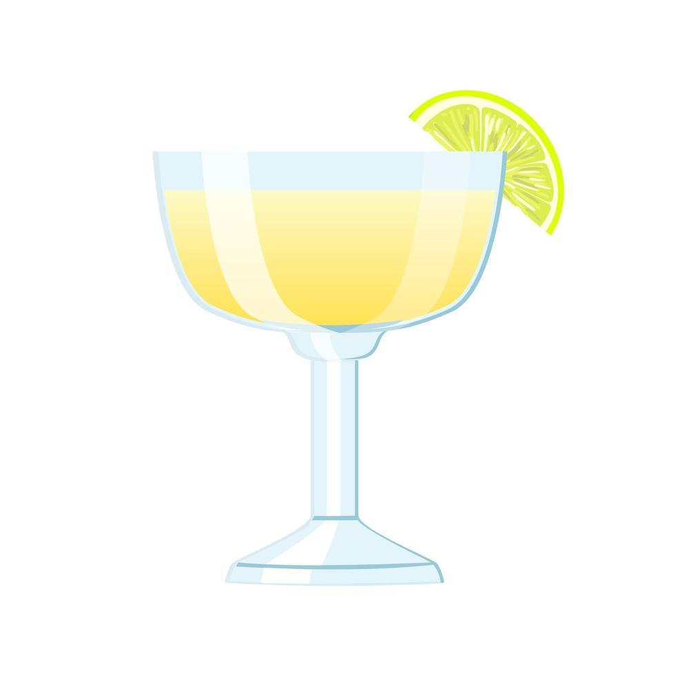 margarita cocktail tekenfilm vector illustratie