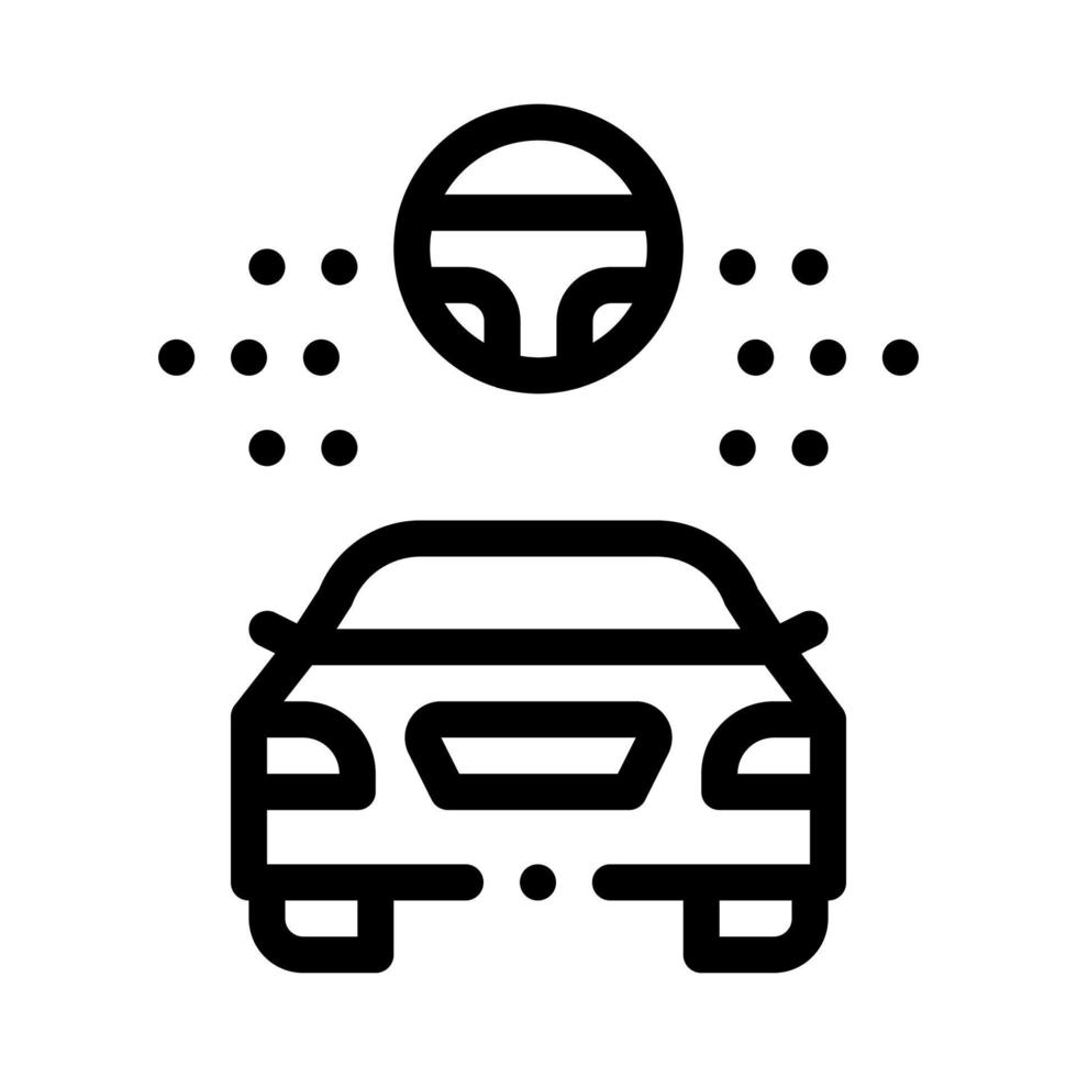 helpen voor het rijden auto icoon vector schets illustratie