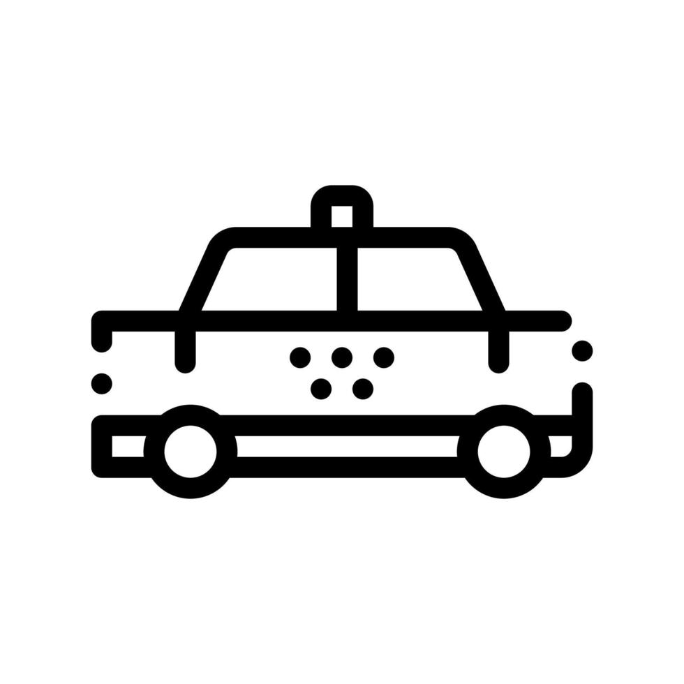 openbaar vervoer taxi auto taxi vector teken icoon