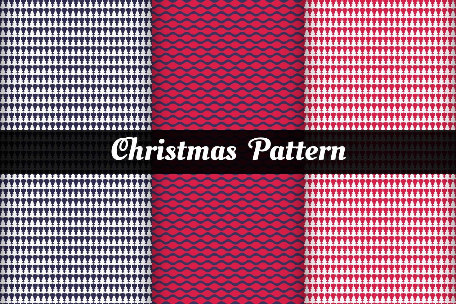 Kerstmis patronen naadloos achtergronden verzameling vector
