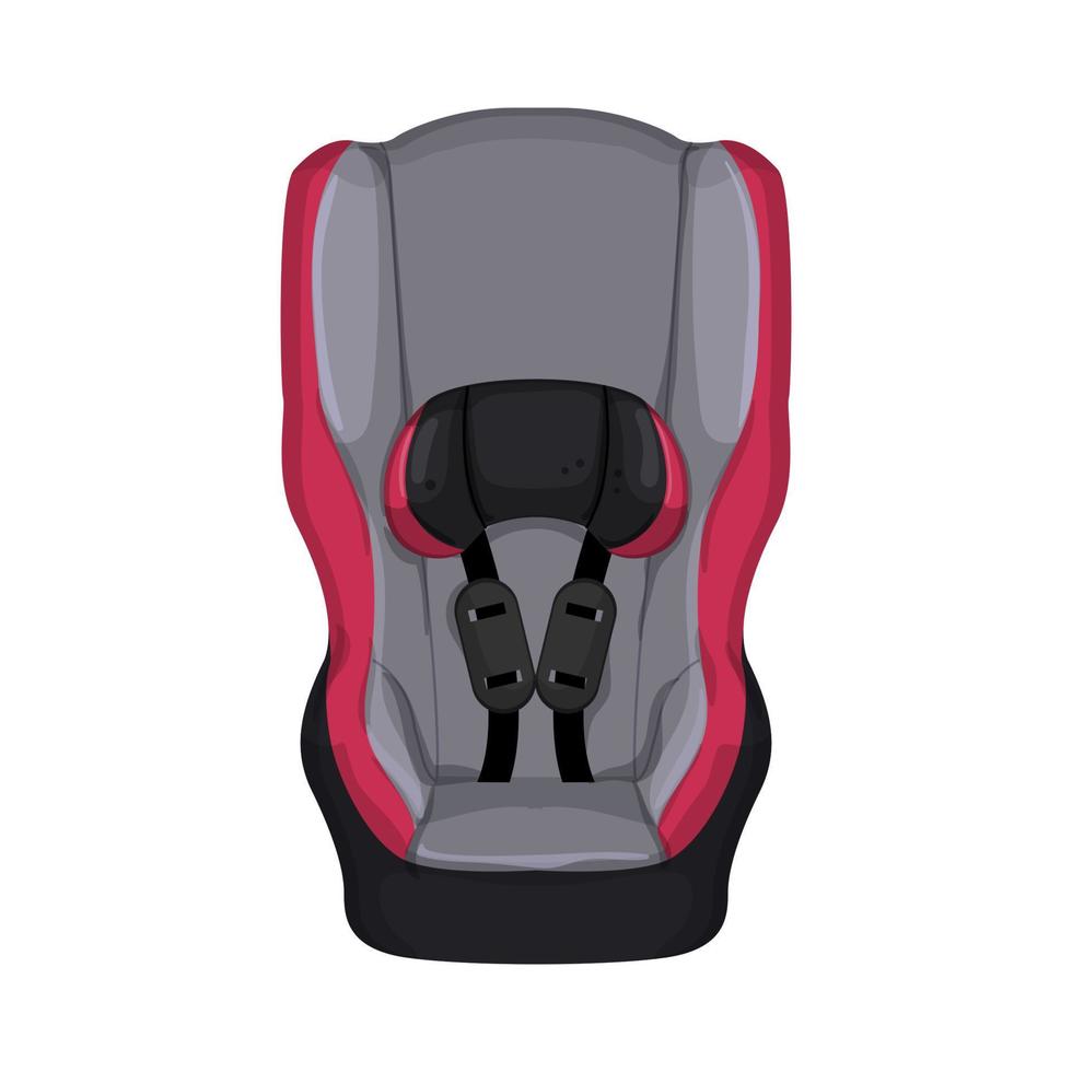 riem baby auto stoel tekenfilm vector illustratie