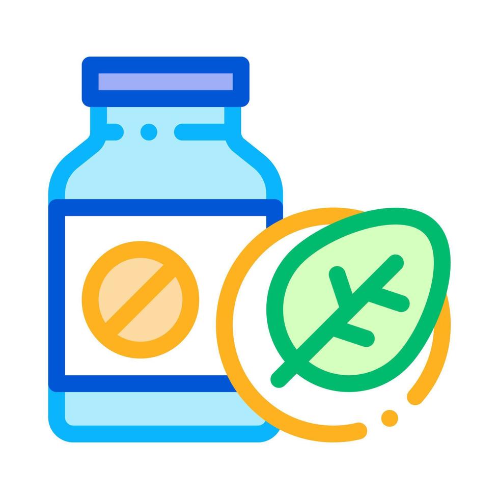 bio geneesmiddelen supplementen icoon vector illustratie
