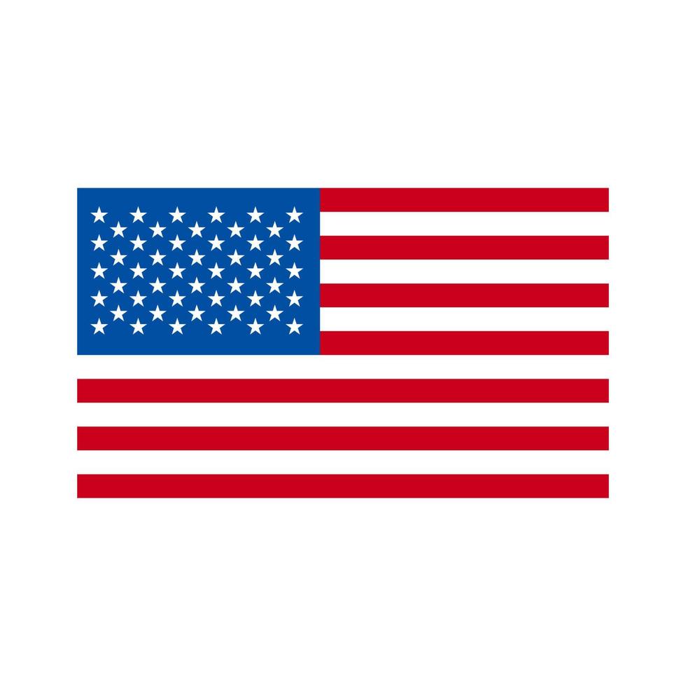 vector illustratie van Verenigde Staten van Amerika vlag en kaart
