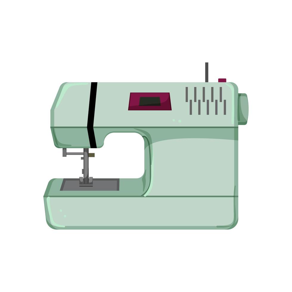 industrie naaien machine tekenfilm vector illustratie