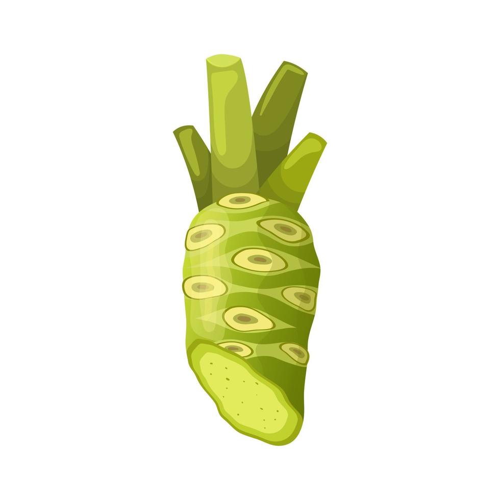 wasabi wortel tekenfilm vector illustratie