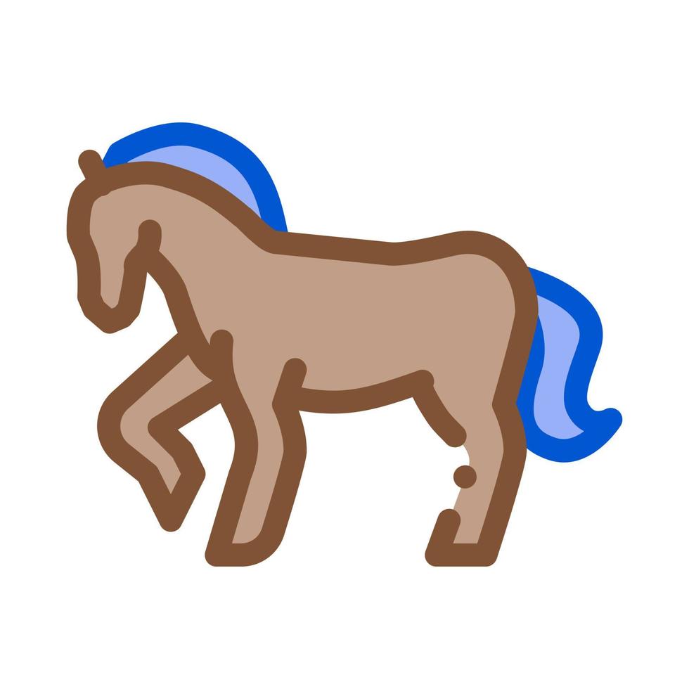 paard dier icoon vector schets illustratie