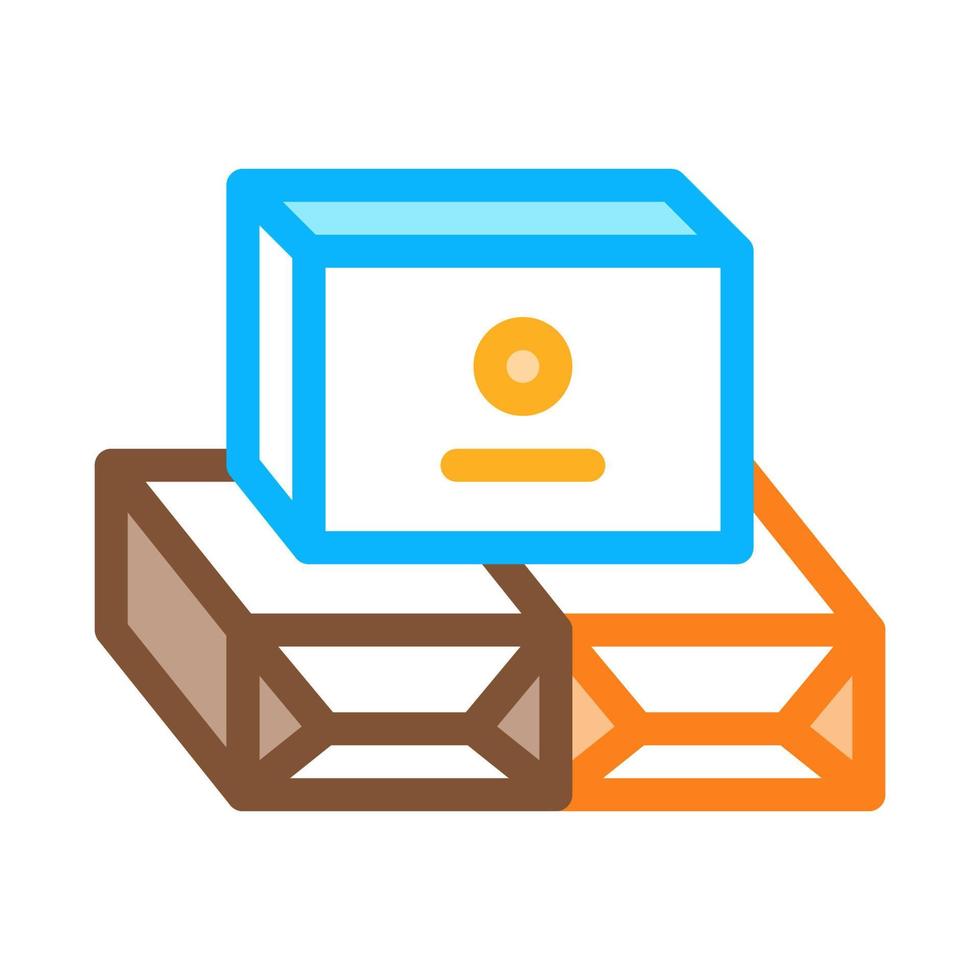 pakketten van boter icoon vector schets illustratie