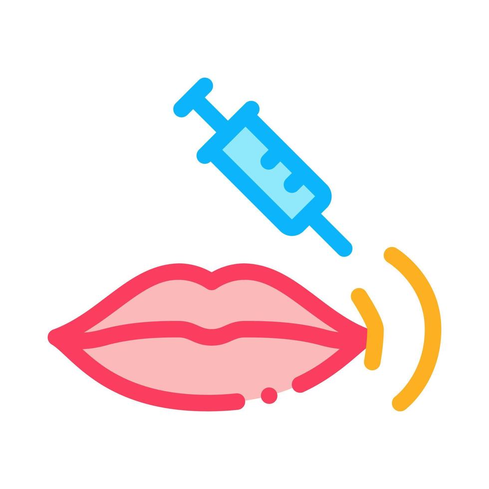 lip injectie icoon vector schets illustratie